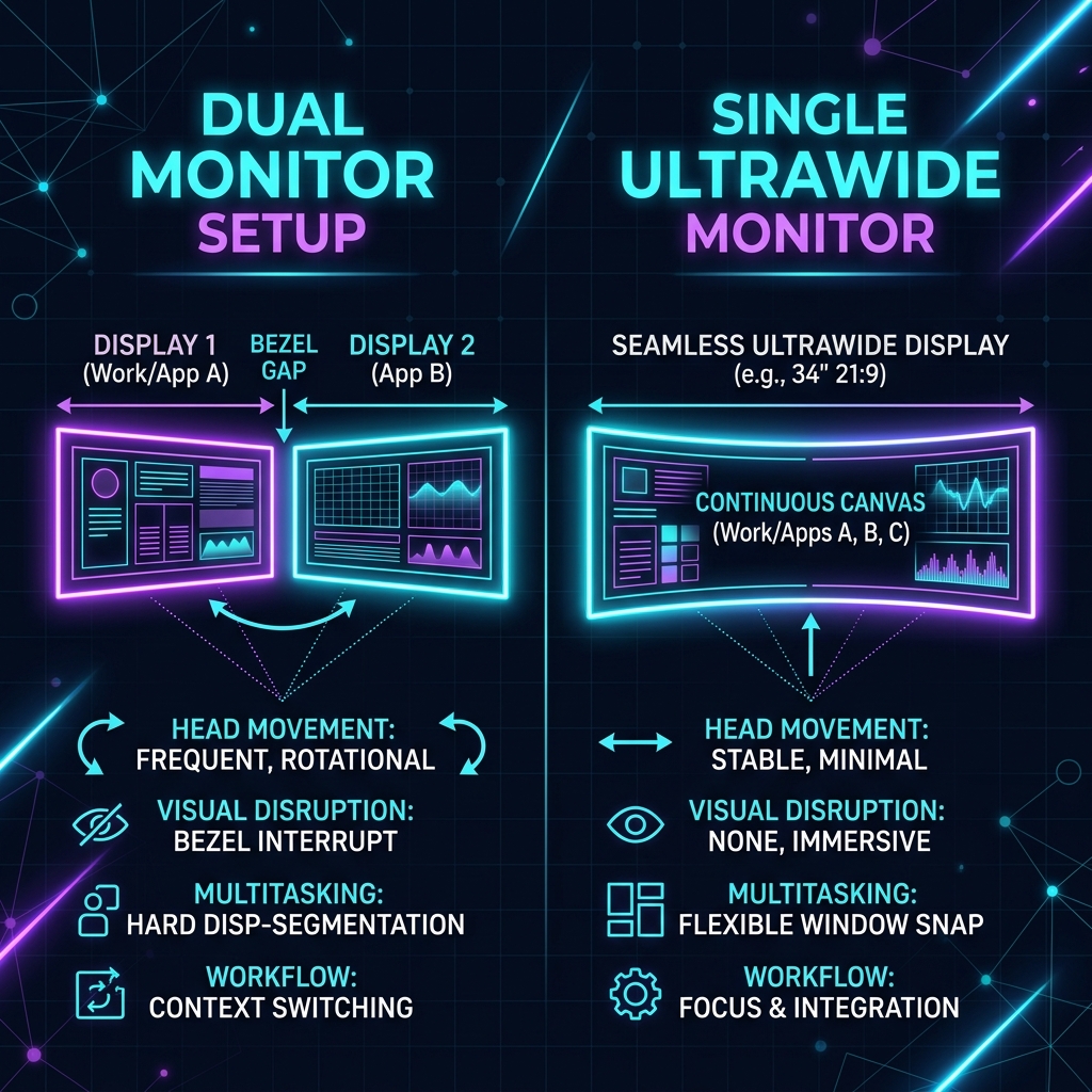 Dual Monitors vs. Single Ultrawide: Which Workspace is More Productive?